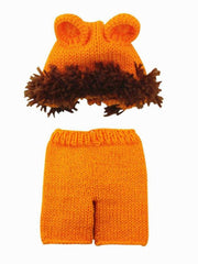 2pcs Baby Newborn Boys Lion Cap And Shorts Set Costume