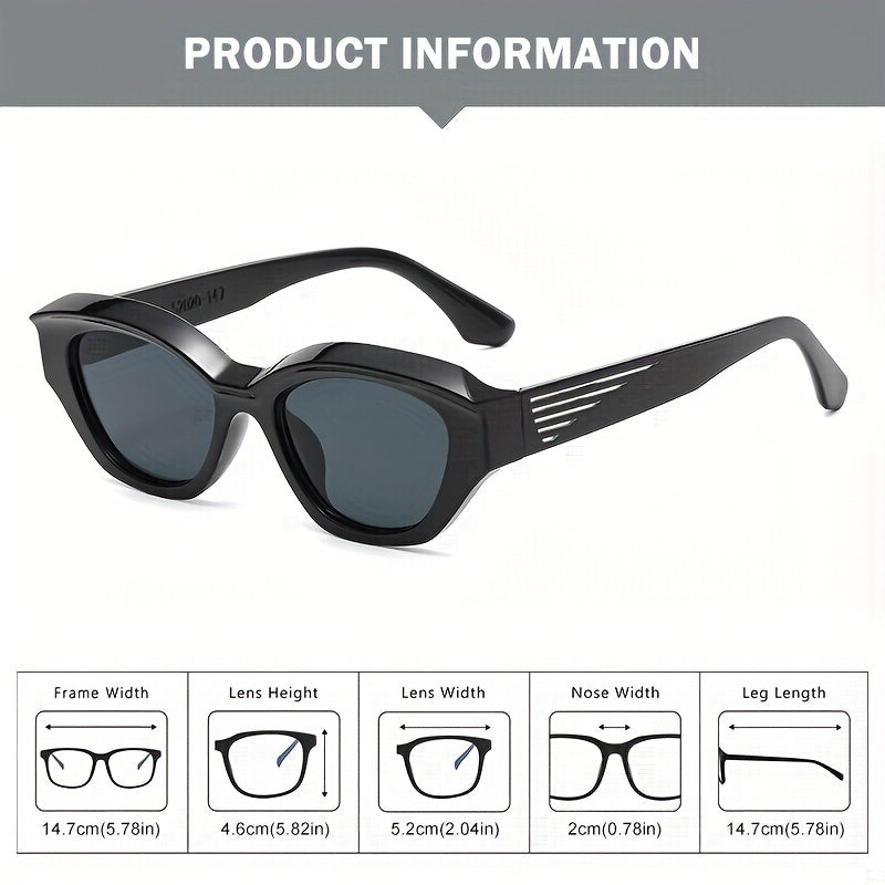 Men's UV Protection Polygonal Frame Sunglasses with Box