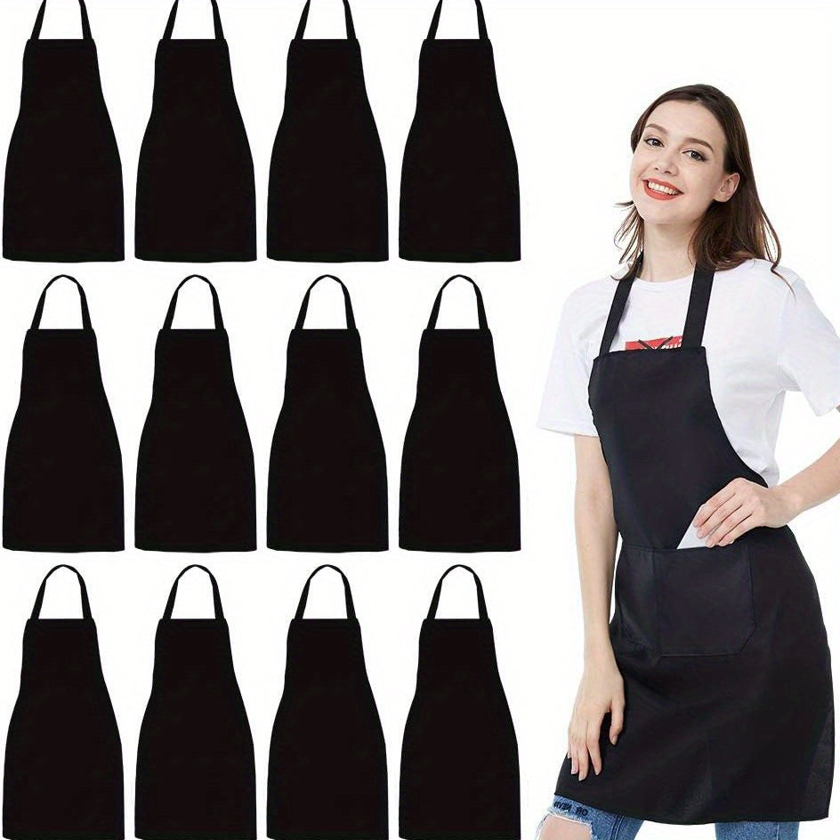 Machine Washable Bib Apron for Men and Women, Stain-Proof Cooking Apron