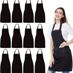 Machine Washable Bib Apron for Men and Women, Stain-Proof Cooking Apron