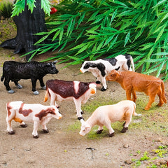 Farm Animals Figure Toys Set Painted Farm Animals Cows Horses Figures