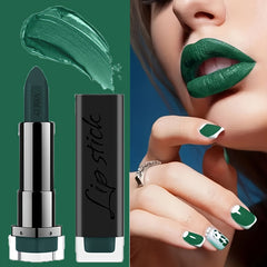 Matte Green Lipstick Waterproof Gothic Makeup Halloween Gift