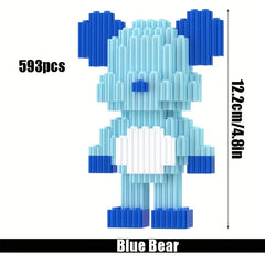 593pcs Bear Block Models - Challenging Hand-built Toys