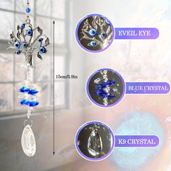 Rainbow Maker Tree Of Life Glass Prism Suncatcher Window Pendant Decor