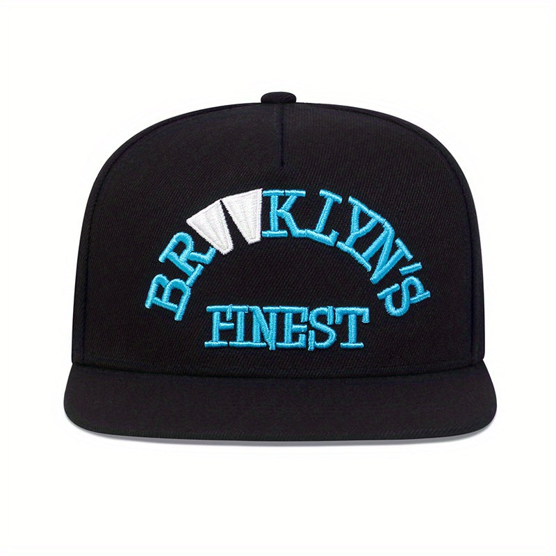 Letter Embroidery Snapback Hat Red Unisex Baseball Cap