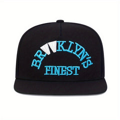 Letter Embroidery Snapback Hat Red Unisex Baseball Cap
