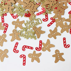 100pcs Golden Glitter Merry Christmas Confetti