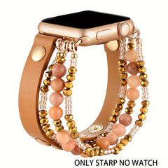 Bead Braided Watch Strap for iWatch SE10 9 8 7 6 5 4 38mm 49mm