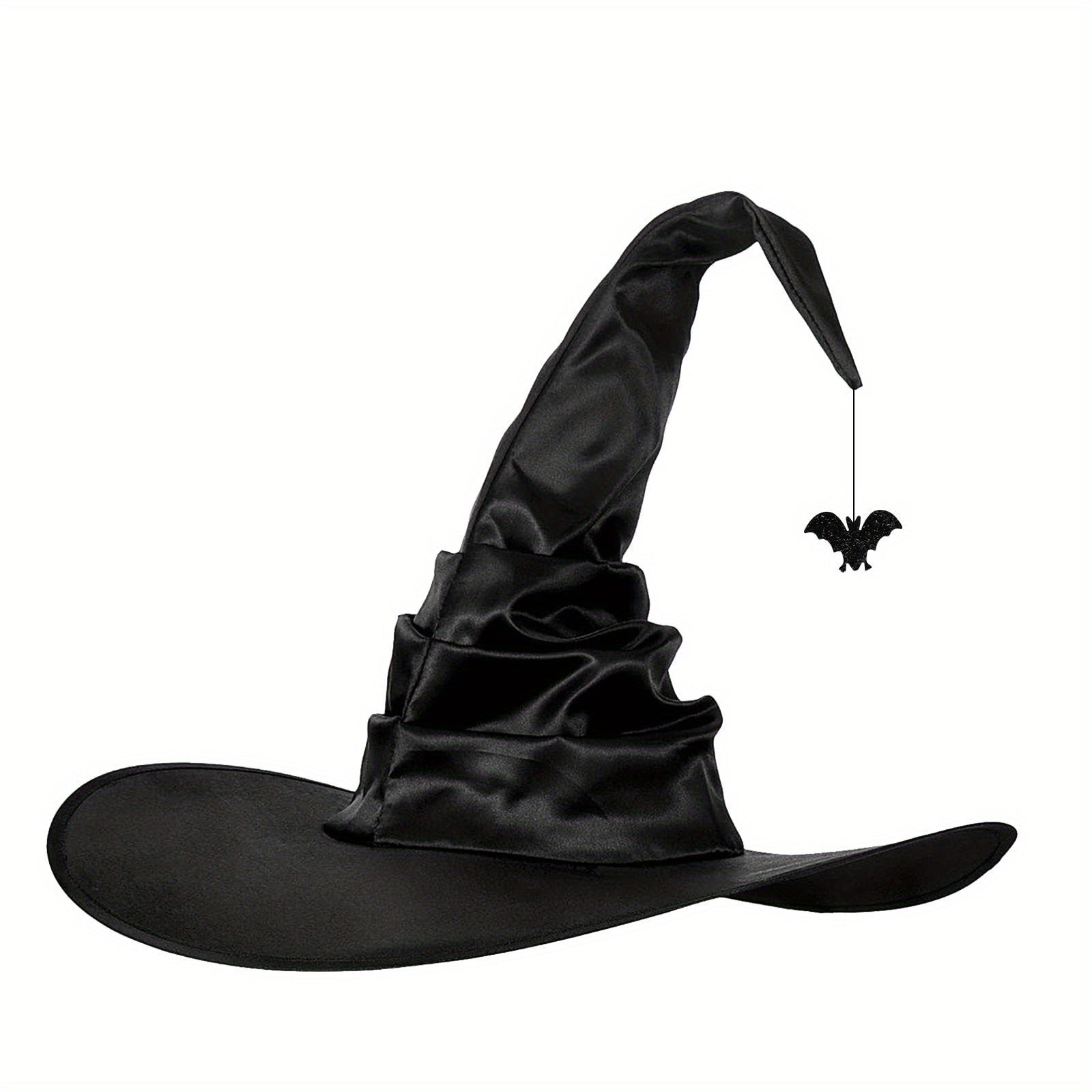 1pc Halloween Pleated Witch Hat Party Holiday Supplies