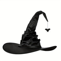 1pc Halloween Pleated Witch Hat Party Holiday Supplies