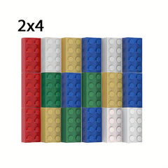10pcs 2x4 Base Brick Set 3001 for MOC Building Blocks