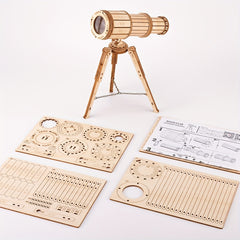 3D Wooden Puzzles Monocular Telescope Model Building Kits DIY Kits for Adults