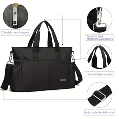 Large Diaper Bag Tote with Changing Pad & Pacifier Bag