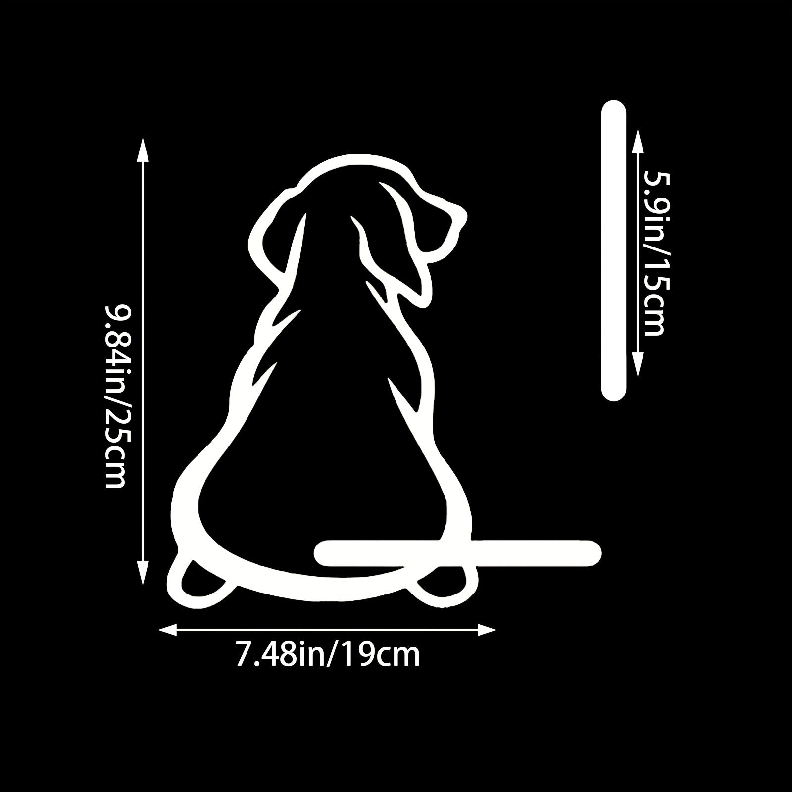 Dog Wagging Tail Rear Wiper Car Sticker