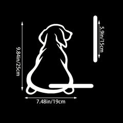 Dog Wagging Tail Rear Wiper Car Sticker