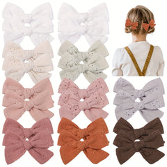 Baby Girls Bow Hair Clips Decorative Headwear Accessories