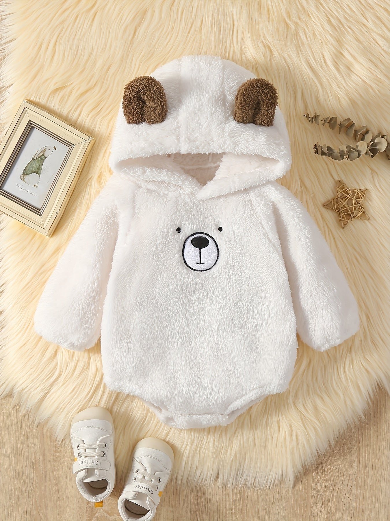 Cute Animal Fleece Romper for Cozy Winter