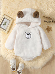 Cute Animal Fleece Romper for Cozy Winter