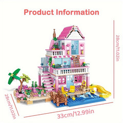 Friends Series DIY Assembly Toys City Summer Holiday Apartment Building Blocks