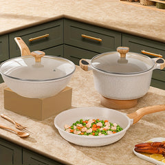 3pcs Nonstick Cookware Sets Pots And Pans Set Aluminum Pots Set