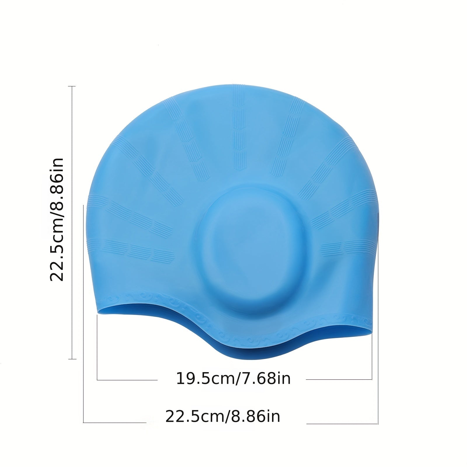 Silicone Swimming Cap for Men and Women - Perfect Fit and Hair Protection