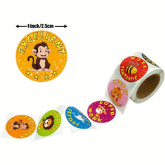 500pcs Cartoon Anime Stickers Teacher Rewards Student Encouragement Kids' Toys