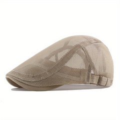 Breathable Mesh Newsboy Beret Men's Casual Hat Spring Summer Autumn