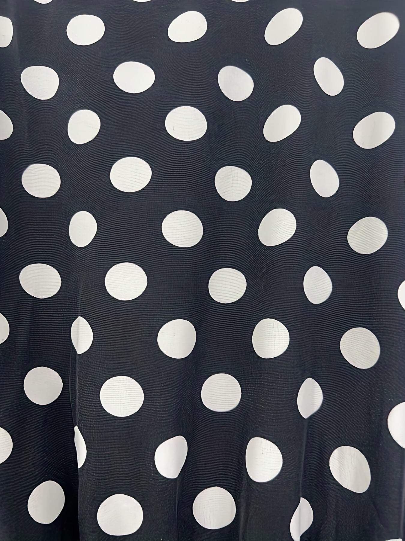 Polka Dot Print Round Neck A line Tank Dress