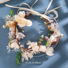 Fairy Wreath Wedding Flower Crown Headpiece