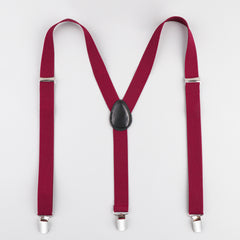 Adjustable 1" Wide Y Shape Suspenders for Men