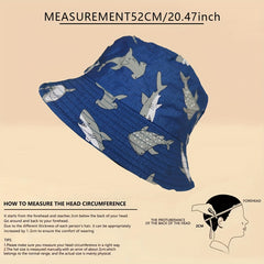 Kids Shark Bucket Hat Outdoor Sunshade Hat for Boys and Girls
