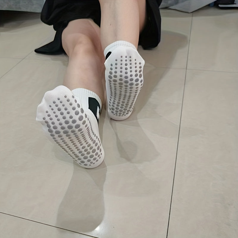 C Embroidered Yoga Socks Anti-skid Breathable Sweat Absorption Sports Soc