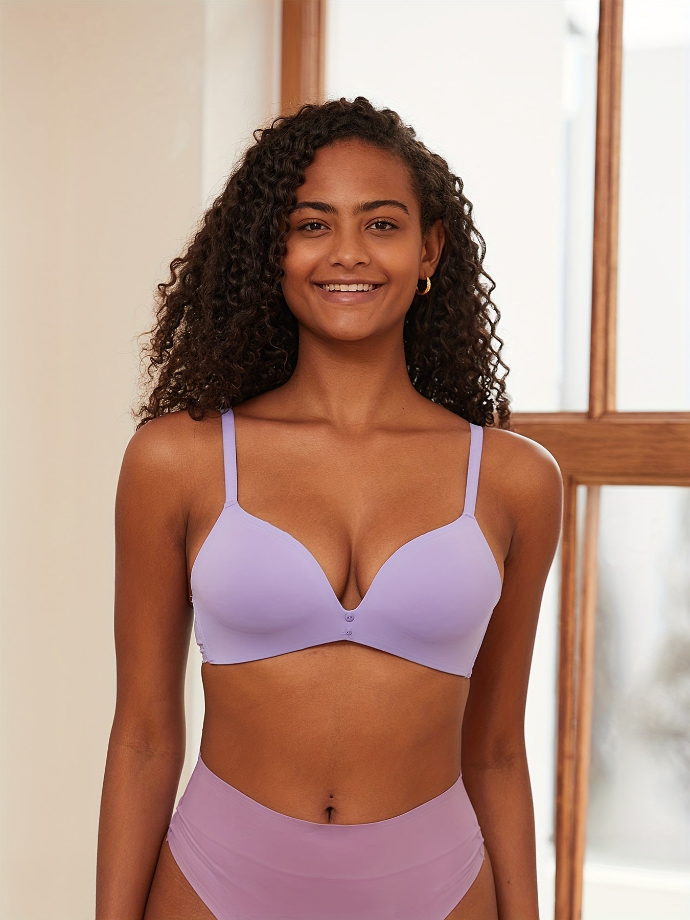 Lace Wireless Push Up Bra Comfortable & Breathable Women's Lingerie