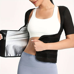 Women's Body Shaper Yoga Suit Sports Sweat Tank Top Fitness