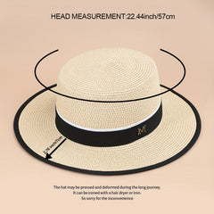 Classic Sunshade Straw Hat Outdoor Beach Seaside Hat Men Women