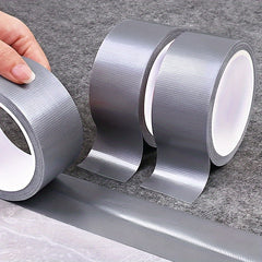 10m 393 7inch Waterproof Silver Cloth Tape - Strong Thickened Industrial Tape