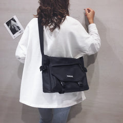 Minimalist Casual Messenger Shoulder Bag Solid Flap Bag
