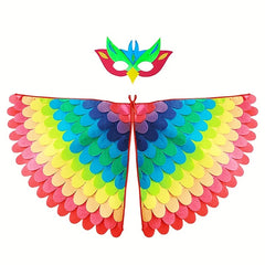 52 Cm Owl Peacock Costume Halloween Dress Up With Bird Wings Cape