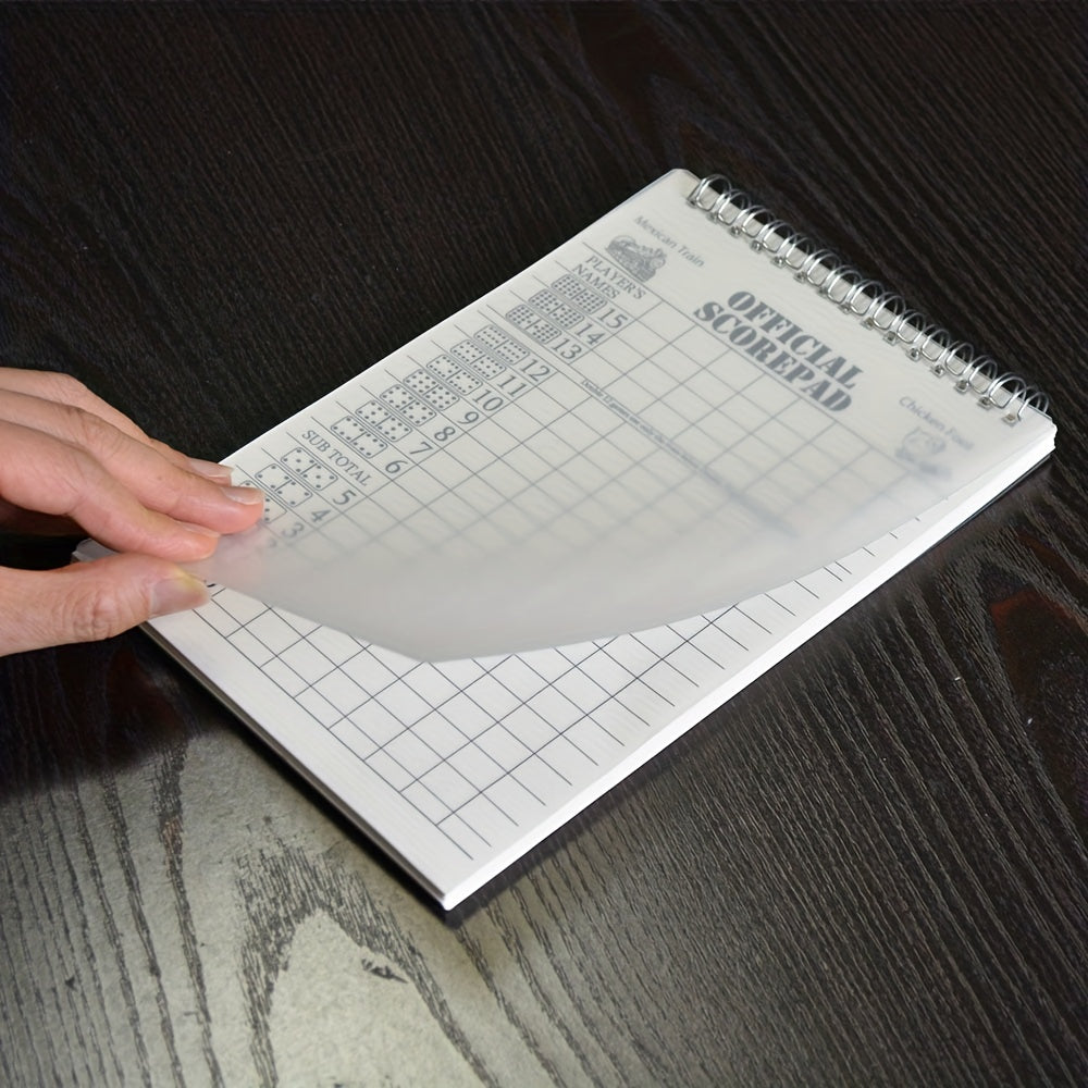 Mexican Train & Chicken Foot Dominoes Scorepad Scoring Sheets