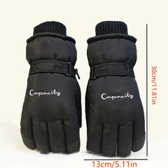 Men's Windproof Touch Screen Winter Gloves Thickened Warm Outdoor Cold Weather