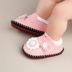Comfortable Baby Girls Sneakers with Hook and Loop Fastener