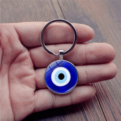 Evil Eye Keychain Amulet Key Ring Purse Bag Backpack Car Key Charm