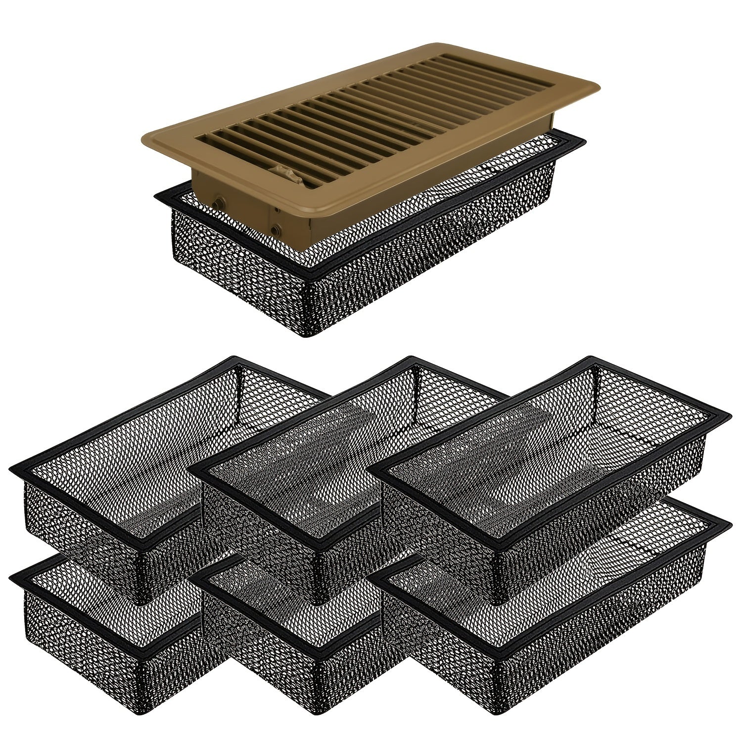 Floor Vent Cover Filter Net Air Vent Screen Mesh Catcher