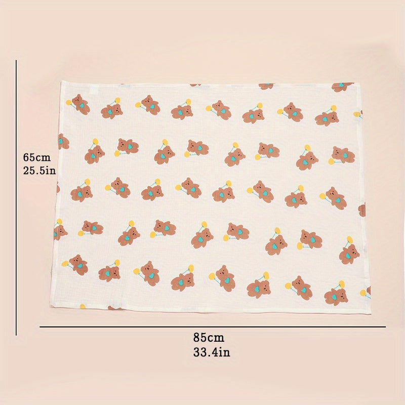 Soft Floral Print Baby Shower Towel for Babies