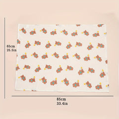 Soft Floral Print Baby Shower Towel for Babies