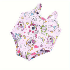 Unicorn Bikini Doll Outfit with Belly Band for 18 Inch Dolls