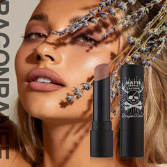 Matte Lip Gloss Tube Waterproof Long Lasting Lip Tint Purple Lipstick