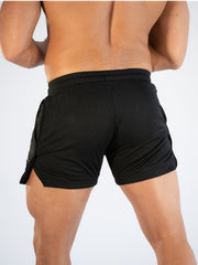 Men's Solid Loose Shorts With Pockets Drawstring Active Breathable