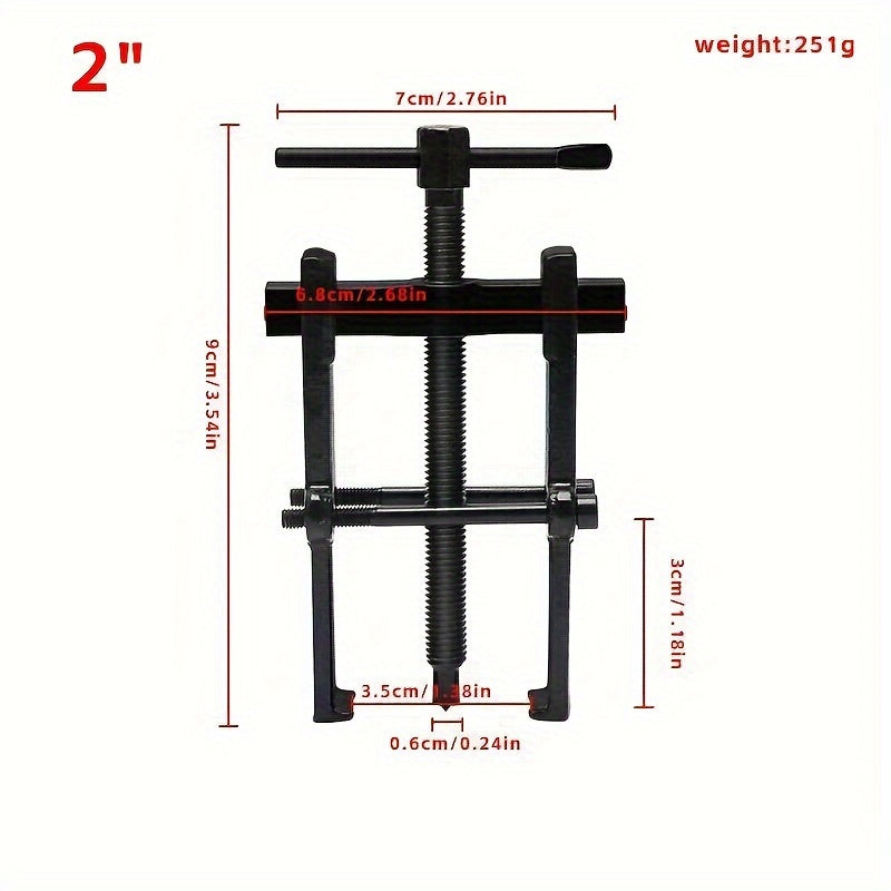 Adjustable Two Prong Bearing Puller for Motorcycles Cars and More