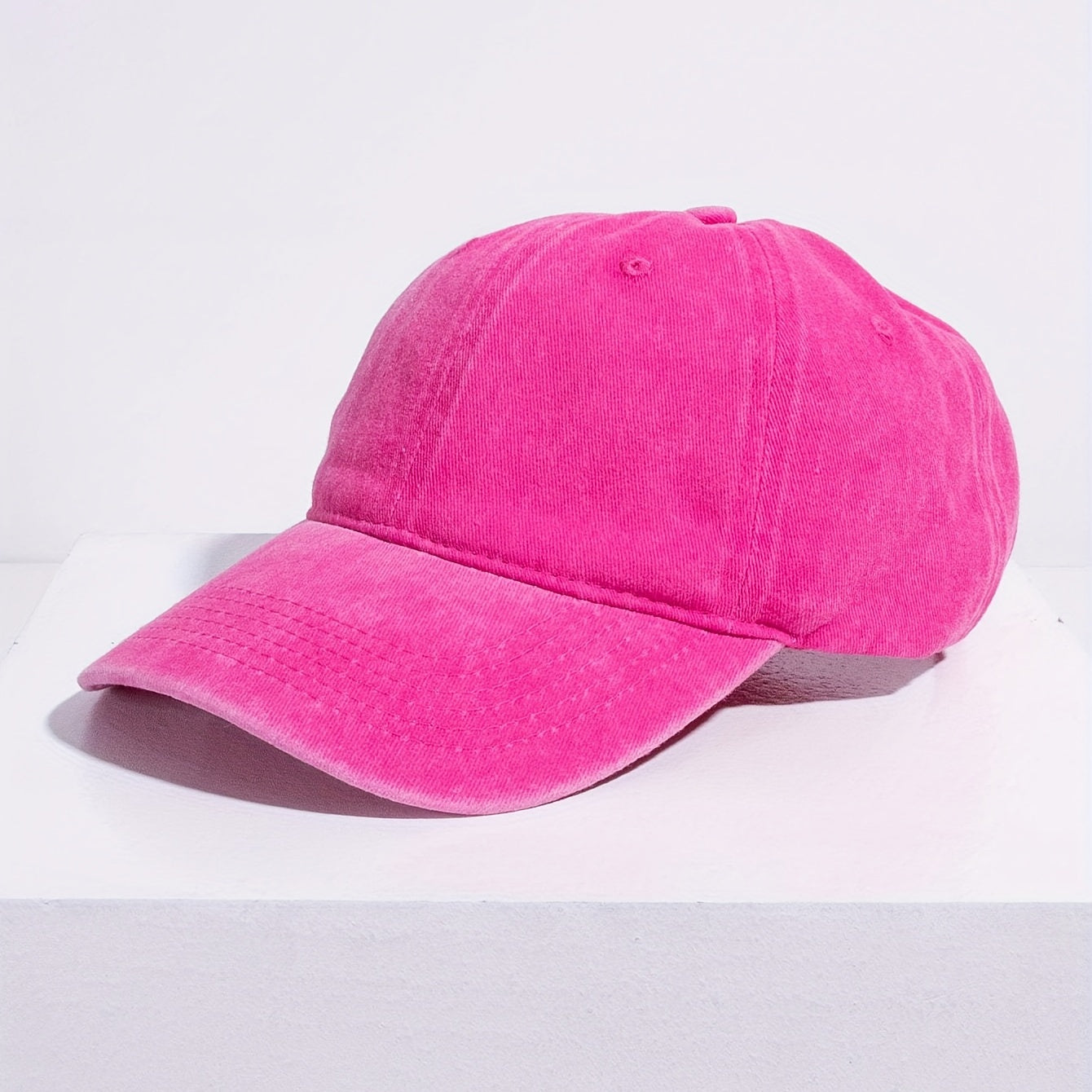 Solid Washed Baseball Cap for Outdoor Sports